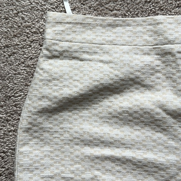 J Crew Beige and White Mini Skirt - Picture 2 of 2